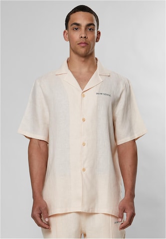 9N1M SENSE Comfort fit Overhemd 'Mykonos' in Beige: voorkant