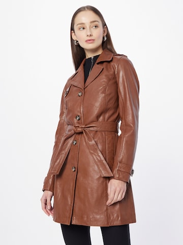 Gipsy Between-Seasons Coat in Brown: front