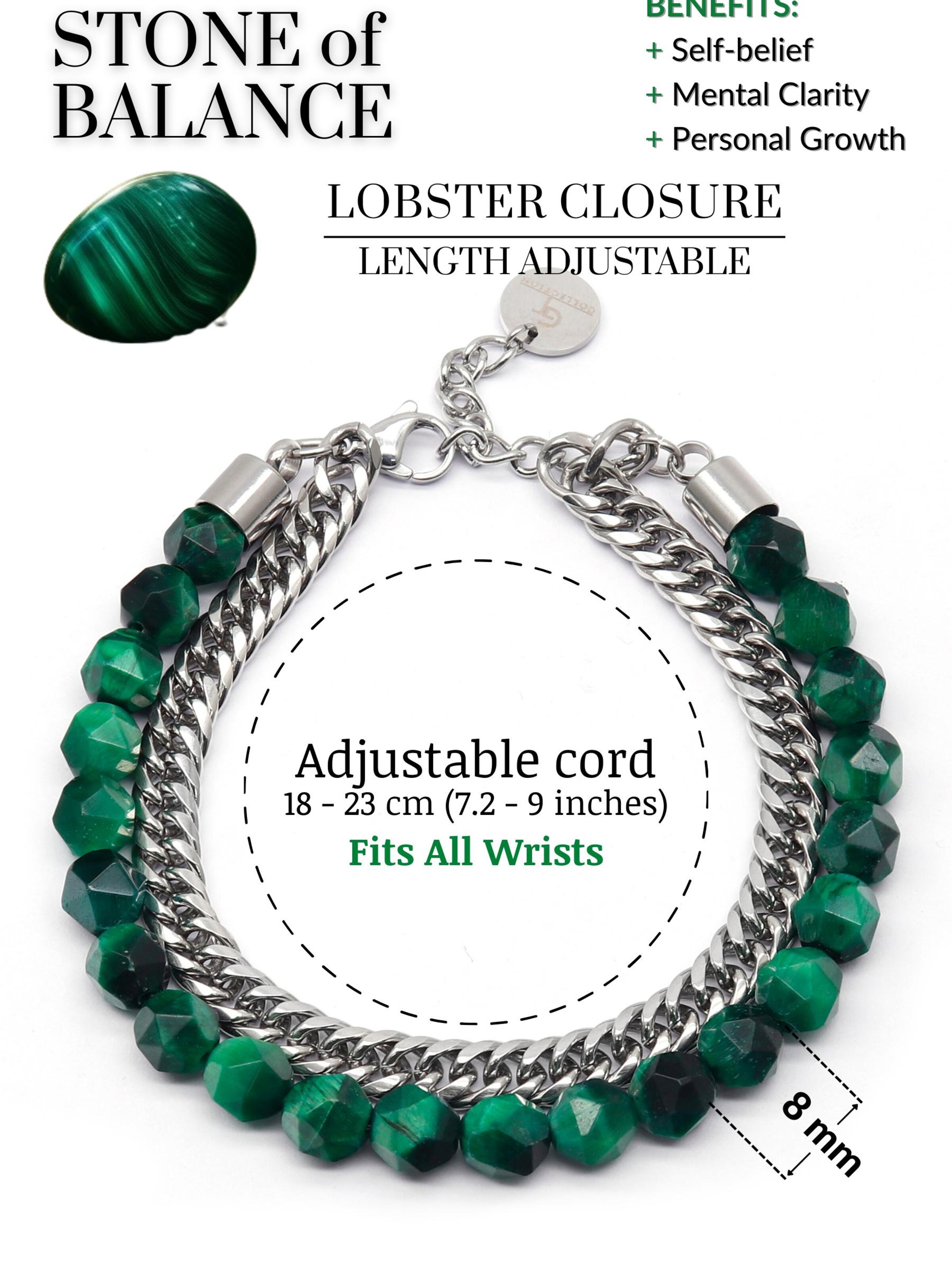 GT Collection Armband 'Faceted-Bead' in Groen