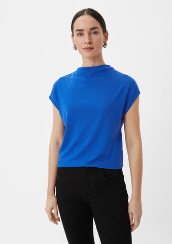 COMMA Shirt in Blauw: voorkant