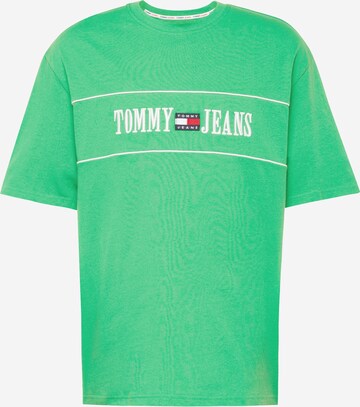 Tommy Jeans Shirt in Groen: voorkant