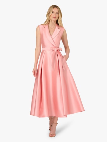 Adrianna Papell Cocktail dress 'Lapel Mikado Ankle Dress' in Orange: front