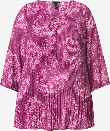 Ulla Popken Tuniek in Lila: voorkant