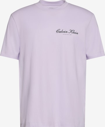 Regular T-Shirt '20S March' Calvin Klein Jeans en violet : devant