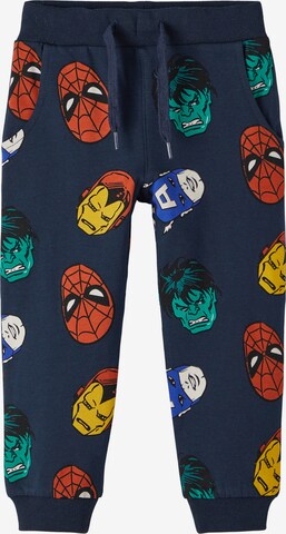 NAME IT Zúžený Kalhoty 'Marvel' – modrá: přední strana