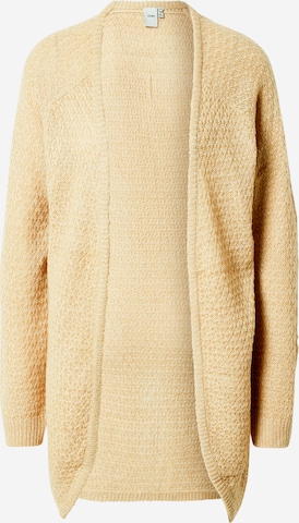 Cardigan ICHI en beige : devant