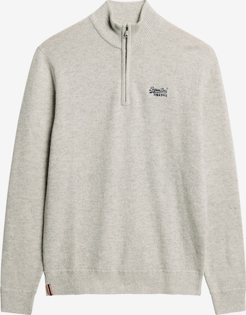 Superdry Pullover 'Essential' in Grau: Vorderseite