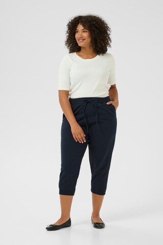 Effilé Pantalon 'KCAnn' KAFFE CURVE en bleu
