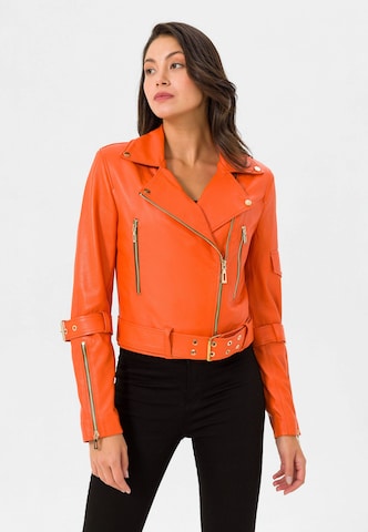 Veste mi-saison Jimmy Sanders en orange : devant