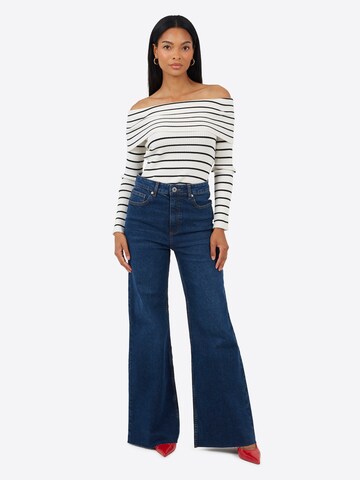 BRAVE SOUL Wide Leg Jeans i blå
