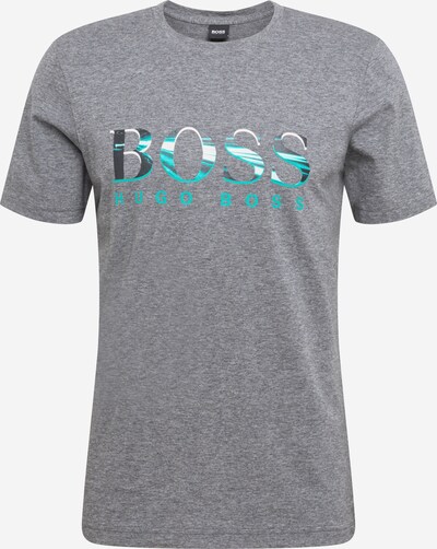 BOSS ATHLEISURE Тениска в синьо / сиво, Преглед на продукта