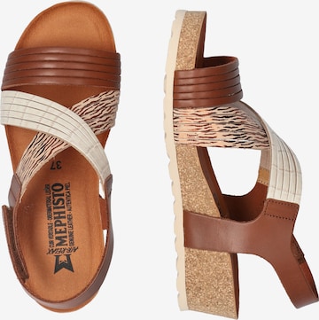MEPHISTO Strap Sandals 'Renza' in Brown
