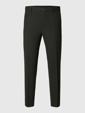 Pantalon à plis SELECTED HOMME en vert