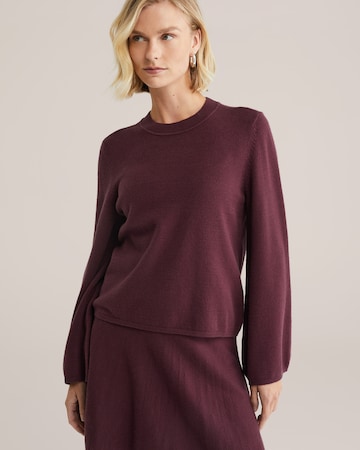 WE Fashion Svetr – fialová: přední strana