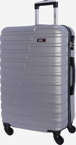 Coronel Tapioca - Carrito 'Coronel Tapioca Maleta Mediana 23 kg | Maleta de Viaje Rígida con 4 Ruedas Dobles 360º, Candado numérico y Asa Telescópica | Equipaje Resistente al Agua para Viajes en Avión' en plata: frente