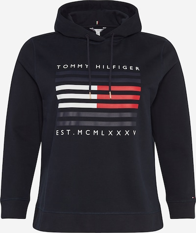 Tommy Hilfiger Curve Sweatshirt in dunkelblau / rot / weiß, Produktansicht