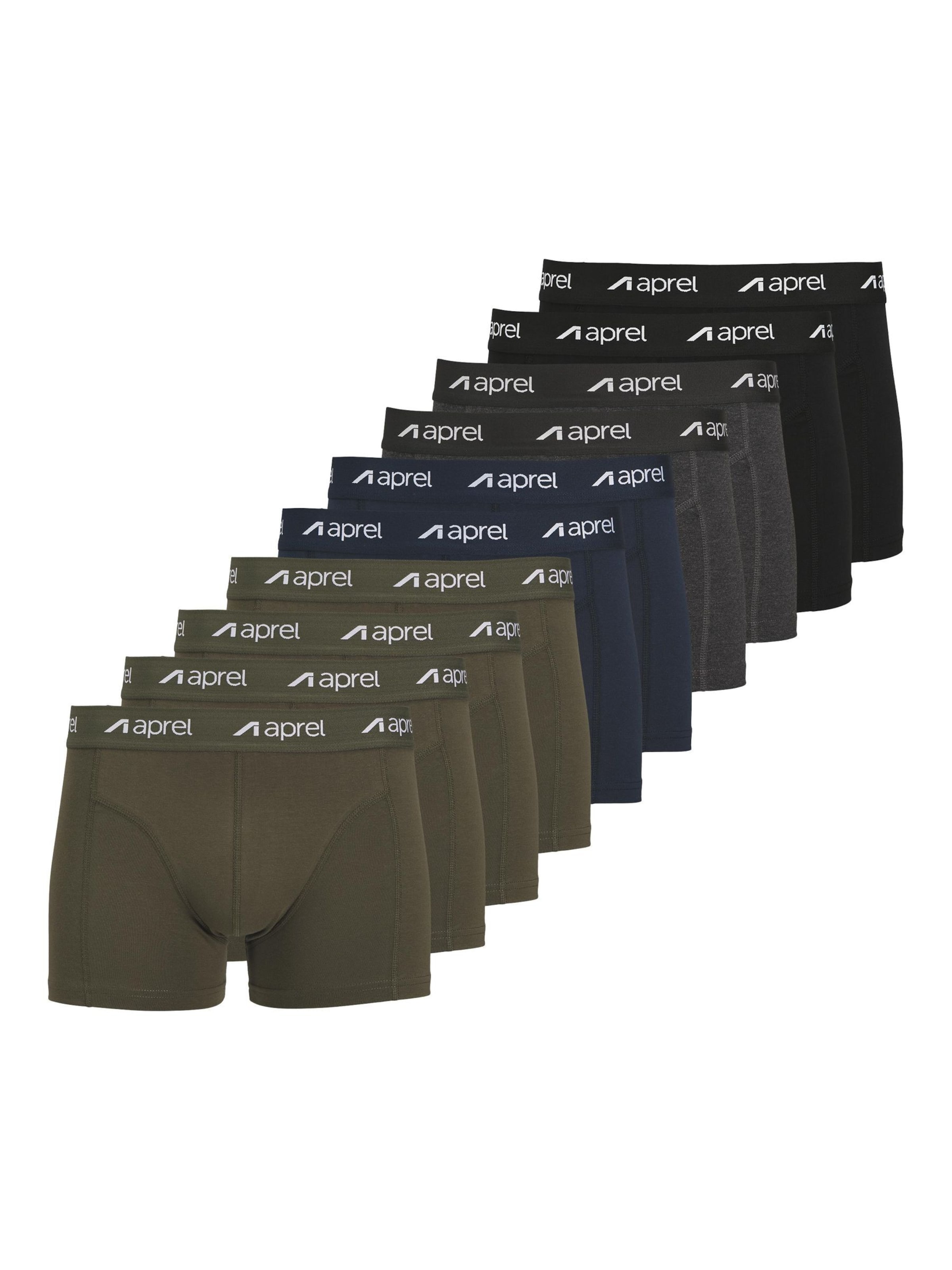 aprel - Calzoncillo boxer en azul: frente