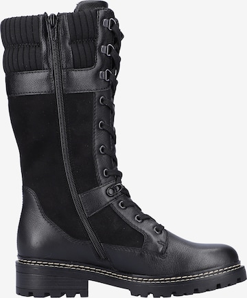 REMONTE Schnürstiefel in Schwarz