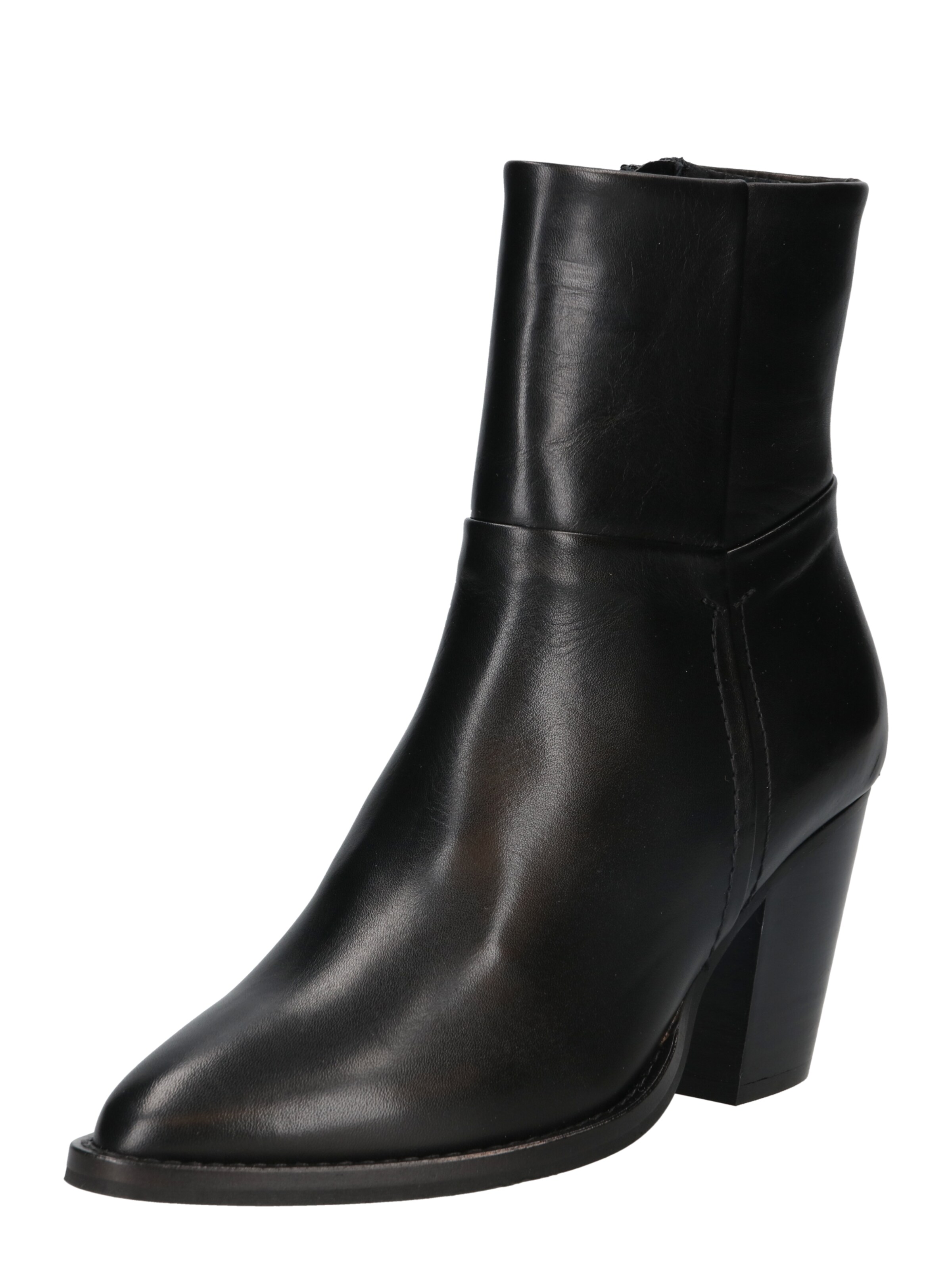 PS Poelman Stiefelette in Schwarz: Vorderseite