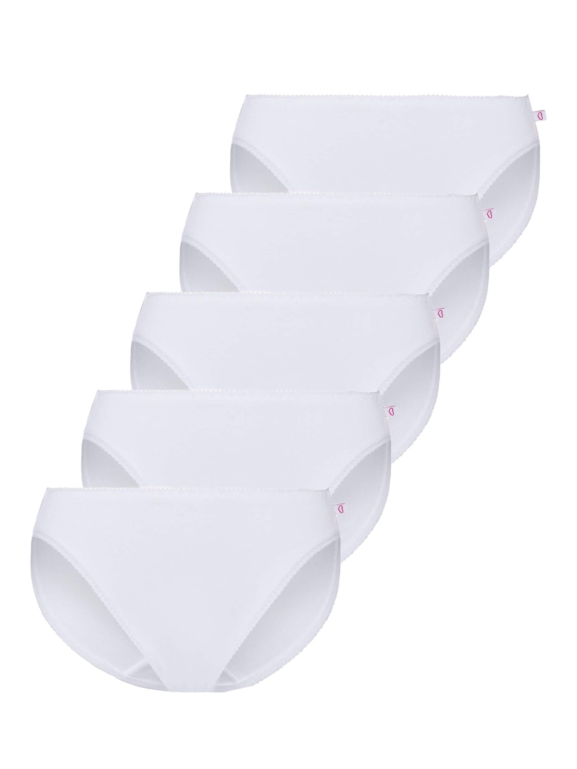 BeeDees Slip 'Taillenslip Rock'n'Roll Tai (5-er Pack)'‌‌‌‌‌‌‌‌‌ in Weiß: Vorderseite