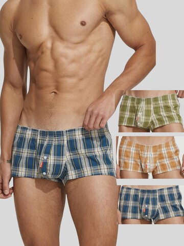 SEOBEAN Boxer shorts 'Checkered' in Mixed colors: front