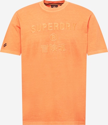 Superdry Shirt in Oranje: voorkant