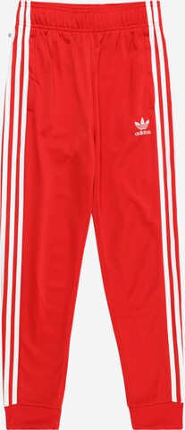 Effilé Pantalon 'Adicolor Sst' ADIDAS ORIGINALS en rouge : devant