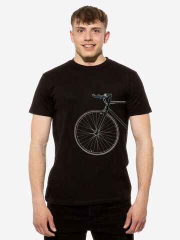 Cotton Prime T-Shirt 'Bike Lover' in Schwarz: Vorderseite