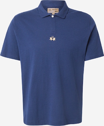 La Martina - Camiseta en azul: frente