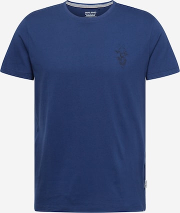 BLEND Тениска в синьо: отпред