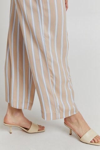 Wide leg Pantaloni 'MARRAKECH' di ICHI in beige