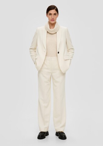 s.Oliver BLACK LABEL Wide leg Trousers in Beige