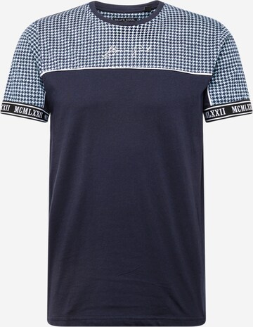 BRAVE SOUL Shirt 'ENNIS' in Blauw: voorkant