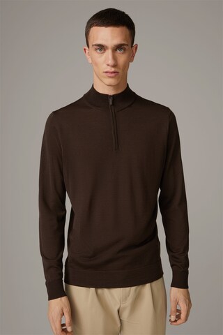 STRELLSON Sweater ' Marek ' in Brown: front