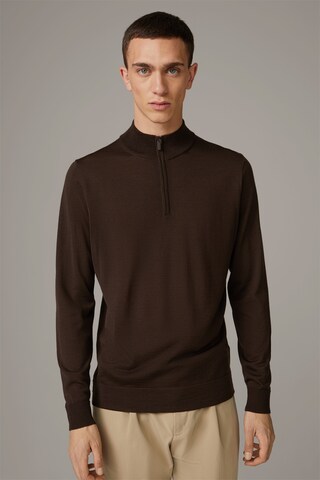 Pull-over ' Marek ' STRELLSON en marron : devant