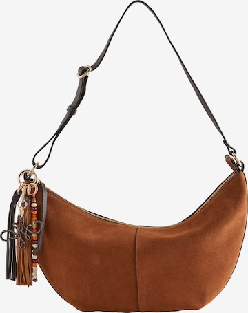 Sac à bandoulière Next en marron : devant