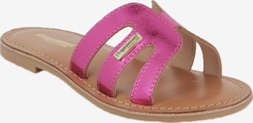 Sandales 'Flache Ledersandalen für Kinder „Bali“' Les Tropéziennes en rose
