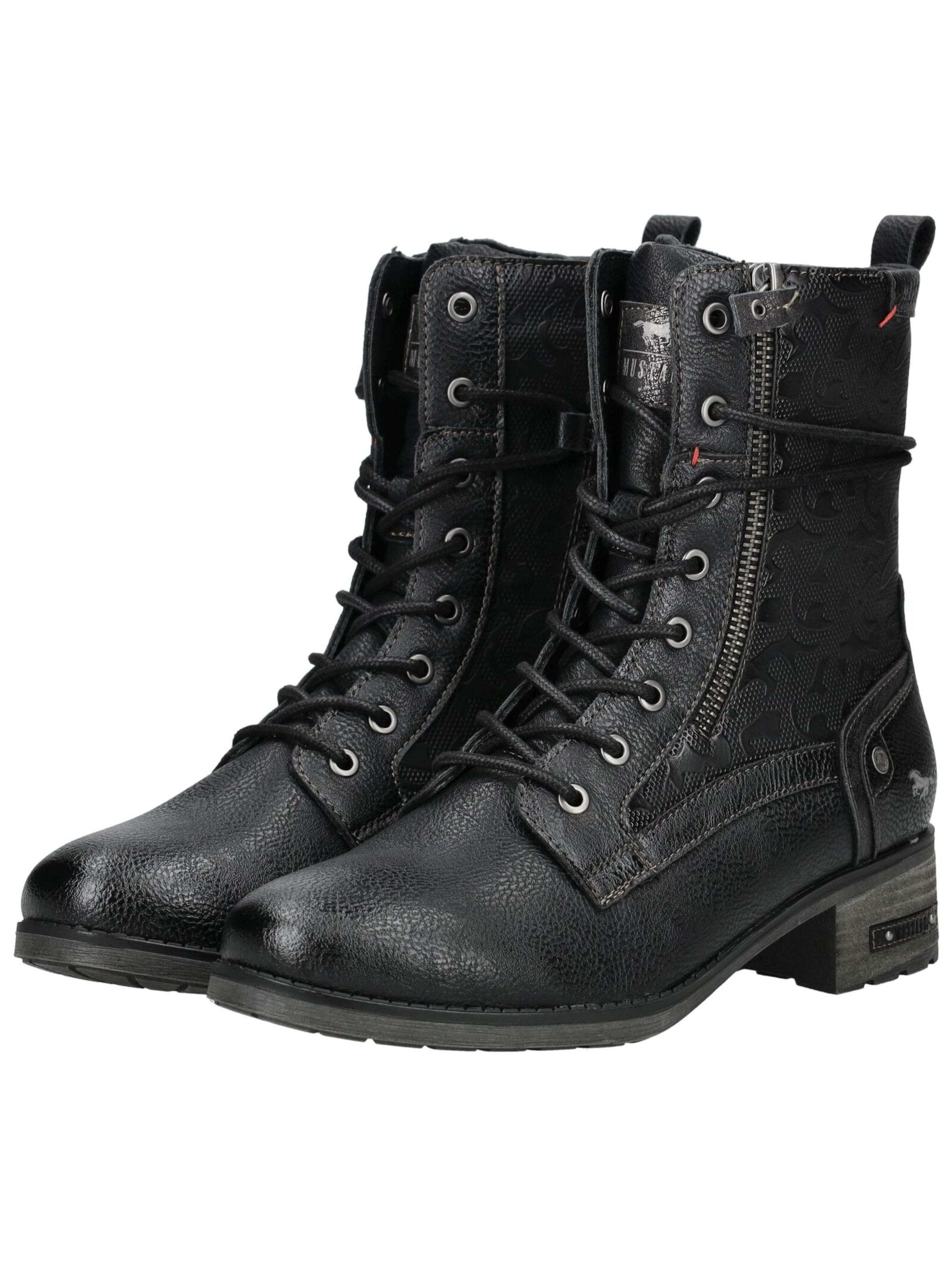 Bottines à lacets MUSTANG en noir