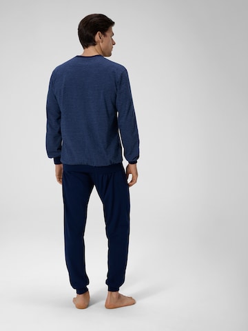 Pyjama long ' Jeans Ringel ' Ammann en bleu