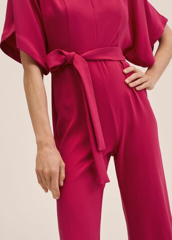 MANGO Jumpsuit 'Garden' in Pink