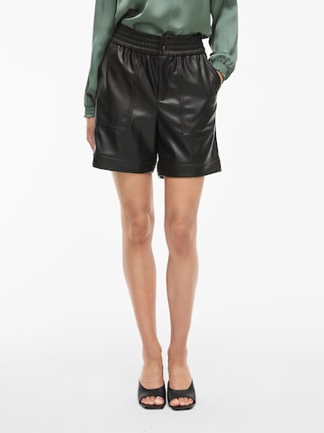 VILA Regular Pants 'VIMiriam' in Black: front