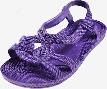 Brasileras - Sandalias 'Esmirna' en lila: frente
