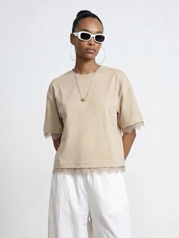 Dilvin Shirt in Beige: front