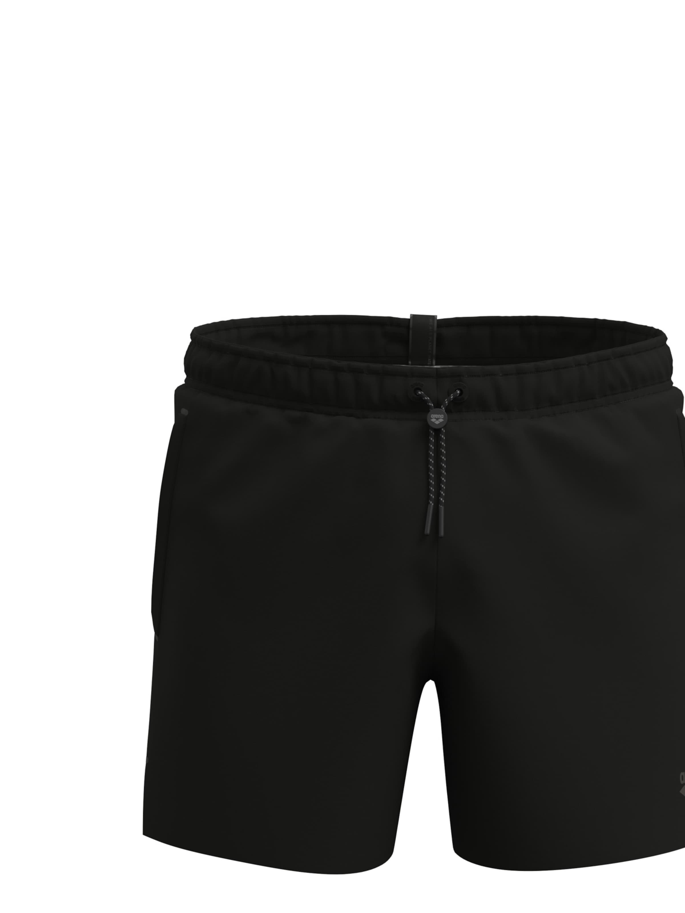 Shorts de bain 'EVO BEACH SHORT SOLID' ARENA en noir : devant