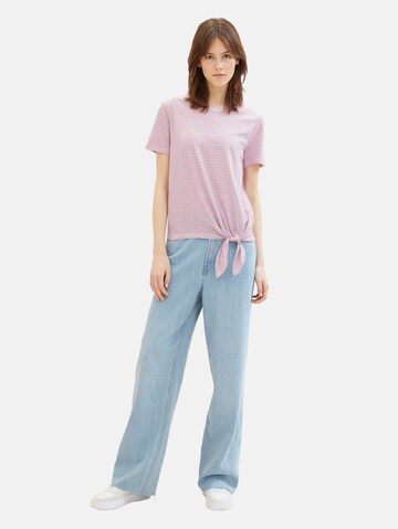 raudona TOM TAILOR DENIM Marškinėliai