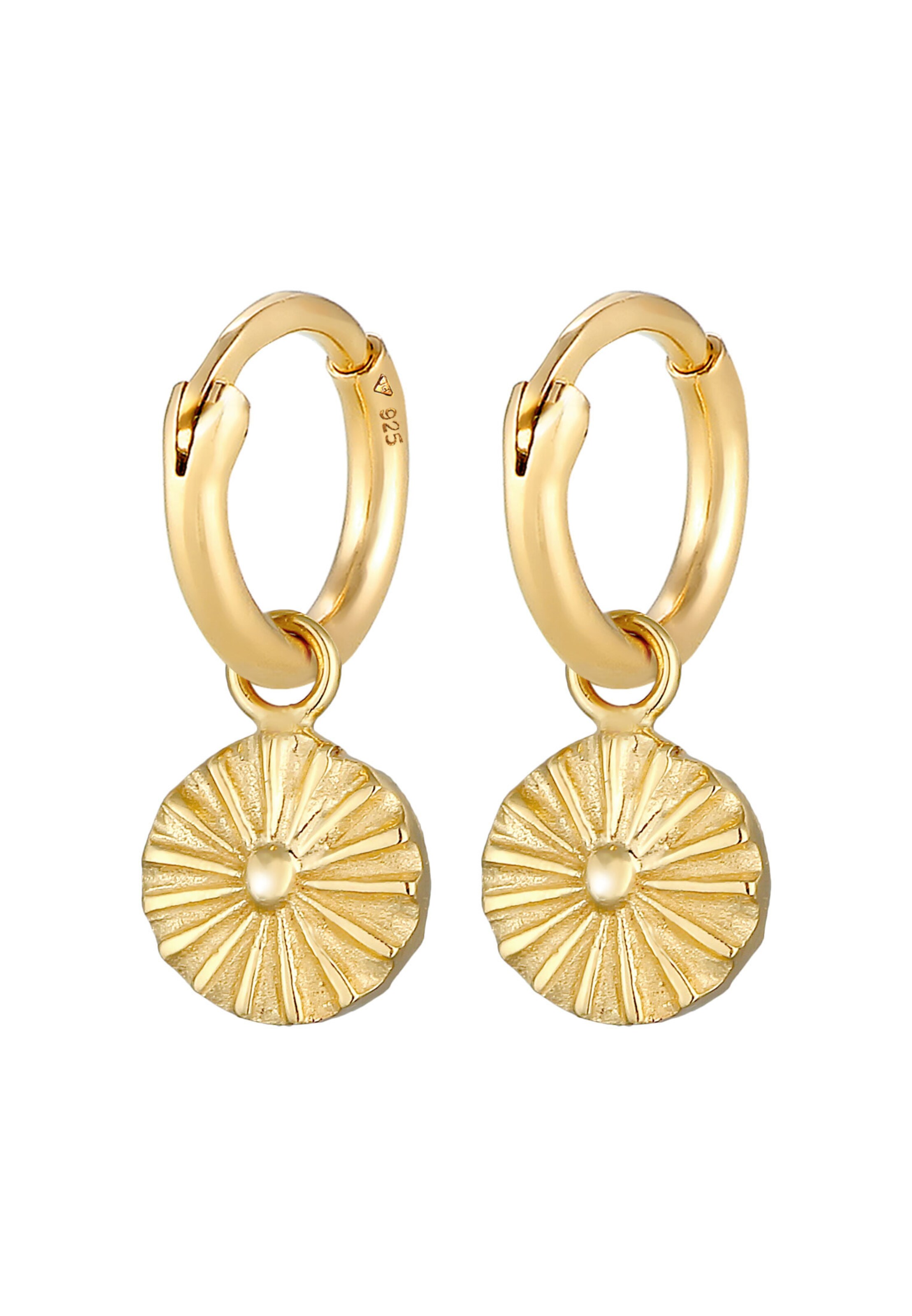 Boucles d'oreilles ELLI en or : devant