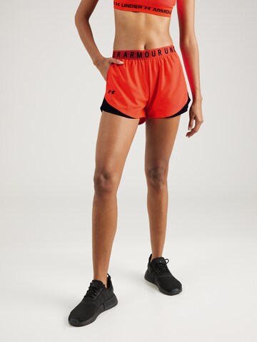UNDER ARMOUR Regular Sportshorts 'Play Up 3.0' in Rot: Vorderseite