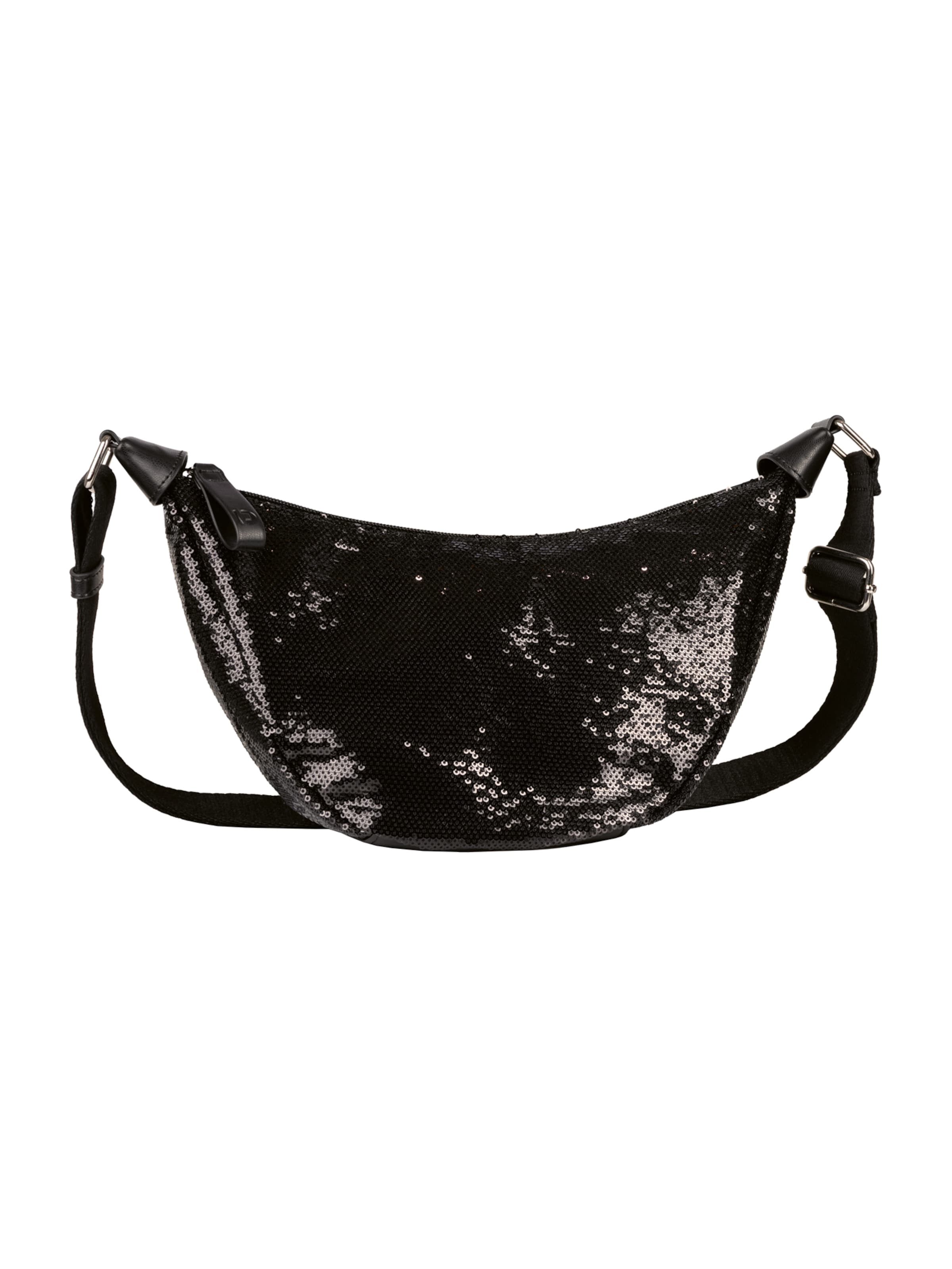 TOM TAILOR DENIM Umhängetasche 'Liriel' in Schwarz: Vorderseite