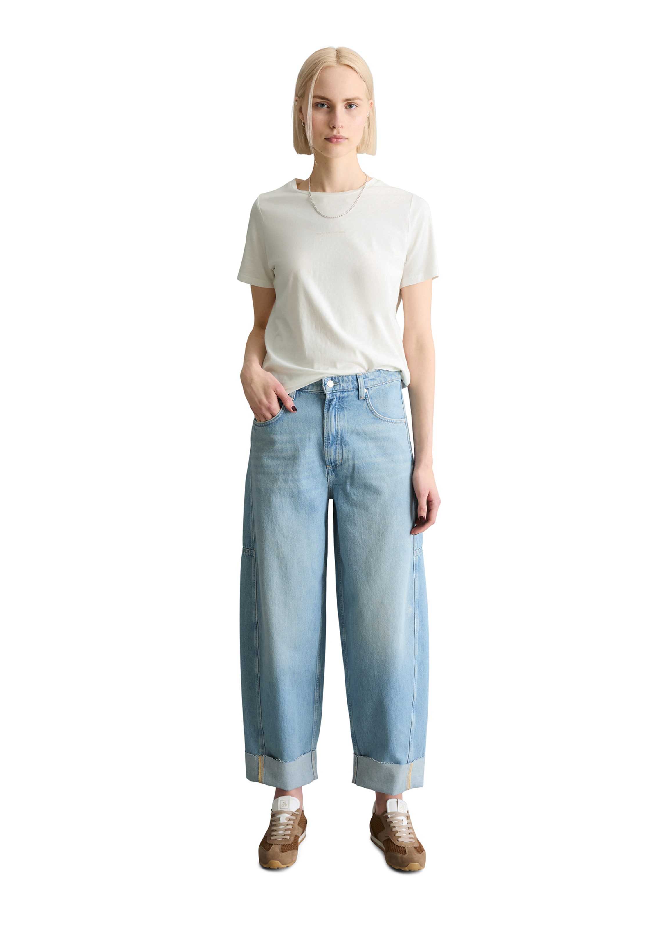 Marc O'Polo DENIM Barrel Jeans 'Enni' in Blau