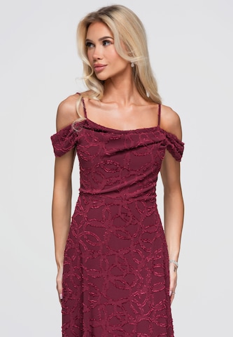 Ombre Kleid 'DLR388' in Rot